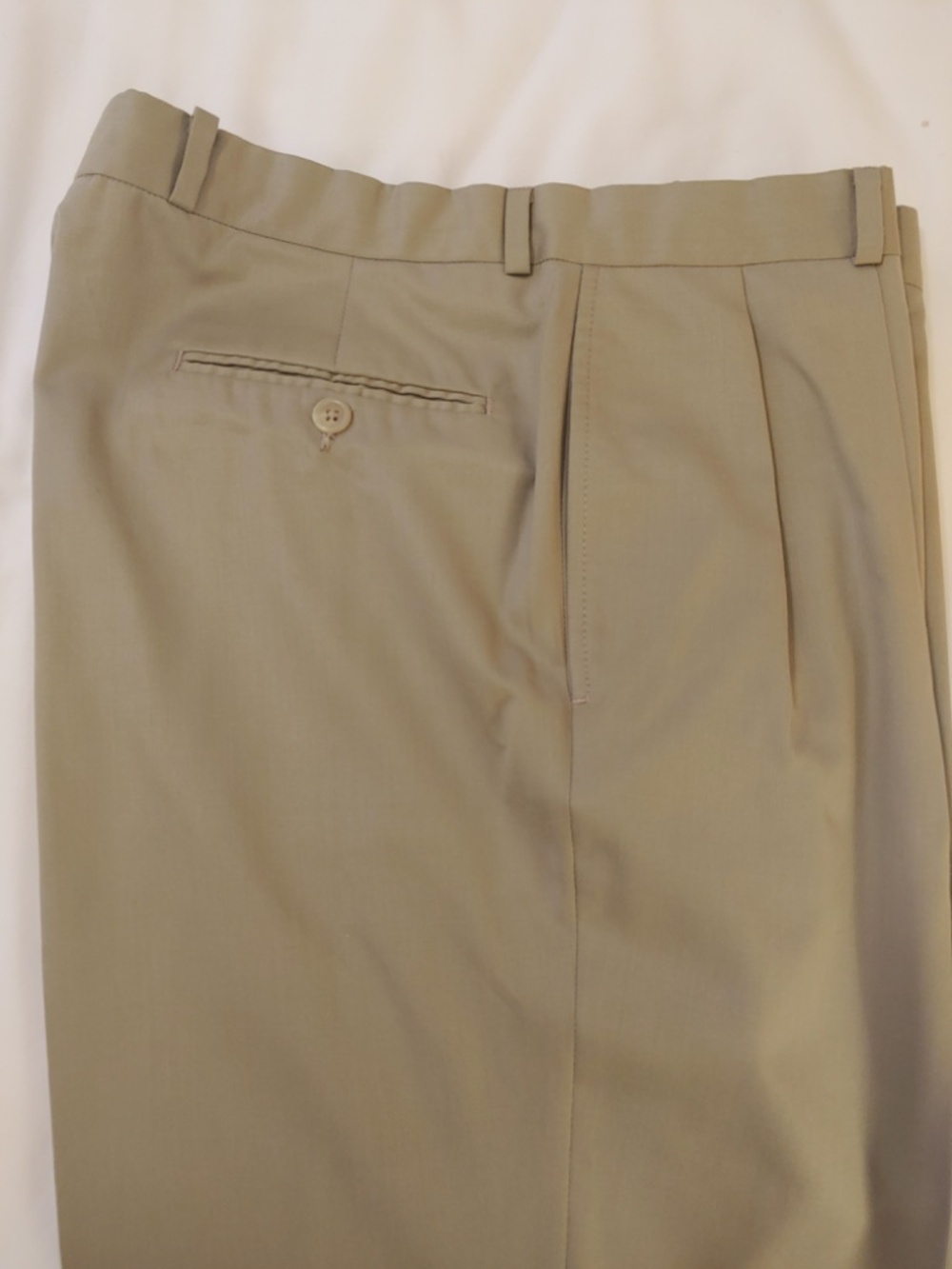 All Wool Full Cut Pleated Slacks